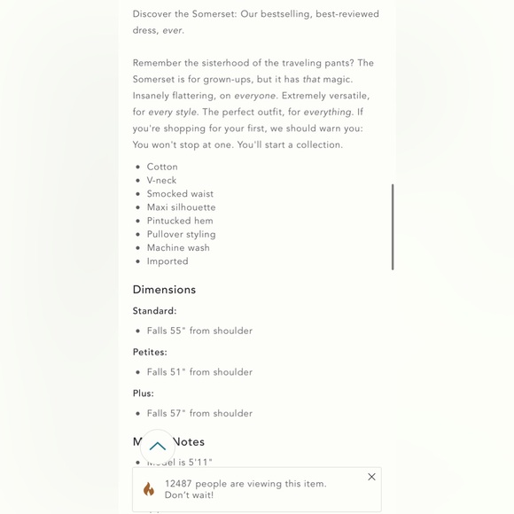 The Somerset Maxi Dress 🧺 NWT - Picture 2 of 3